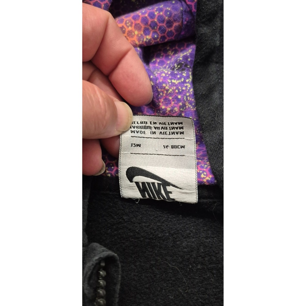 Nike baby "Just Do it" black one piece‎ hoodie full zip coverall sz. 12 months - Picture 6 of 12